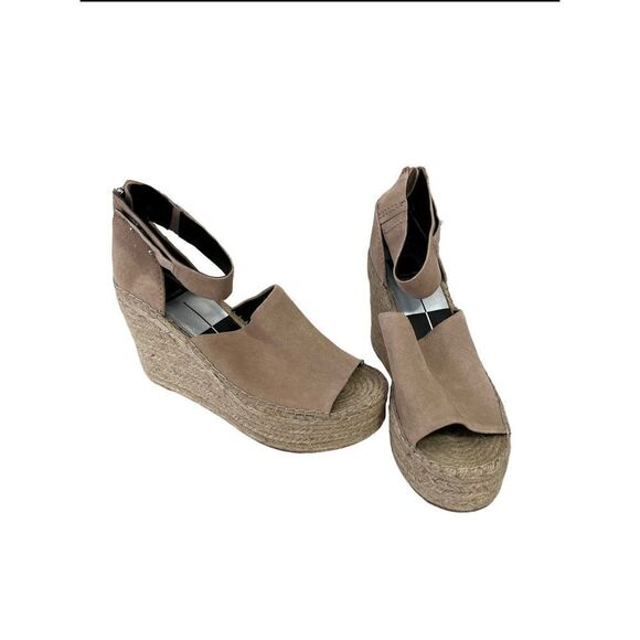Dolce Vita Nude Color Wedged Sandals - Picture 1 of 7